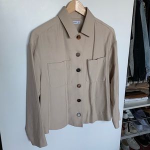 Mango Light Jacket with Tortoise Buttons